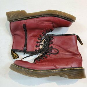 Doc Dr Martens Red Delaney Boots US Size Kids 2